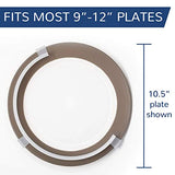 2 Pack - Able-T Plate Guard, Designed by an OTR/L, Fits Most 9" to 12" Plates