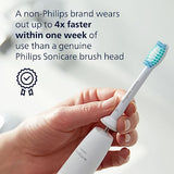 Philips Sonicare Genuine Simply Clean Replacement Toothbrush Heads, 2 Brush Heads, White, HX6012/04