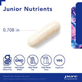 Pure Encapsulations Junior Nutrients | Multivitamin and Mineral Supplement Without Iron for Children Ages 4 and Up* | 120 Capsules