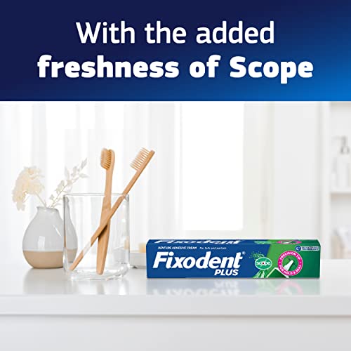 Fixodent Plus Scope Secure Denture Adhesive 2.0oz (Pack of 4) eComm