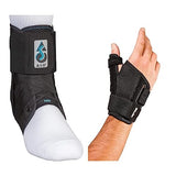 Med Spec ASO Ankle Stabilizer, Black, Small & Mueller Sports Medicine Adjust-to-Fit Thumb Stabilizer, For Men and Women, Black, One Size Fits Most, arthritis