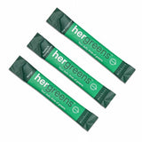 MIXHERS Hergreens - Greens & Veggie Powder - Made from Whole Foods - with Digestive Enzymes & Kale - Nutrition Designed for Women - Support Heart & Liver - 15 Drink Packets - Pink Grapefruit