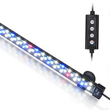 hygger 24/7 Mode Submersible Aquarium LED Light, Full Spectrum Hidden Fish Tank Light with 3 Rows Beads 7 Colors Auto On Off Sunrise-Daylight-Moonlight, Adjustable Timer Brightness 12W