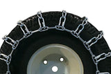 The ROP Shop | Pair of 2 Link Tire Chains 15x5x6 for Troy-Bilt, Ariens & Husqvarna Snow Blower