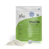 Jetsu Inulin Powder Organic Chicory Root (FOS) - Soluble Inulin Fiber Prebiotic Intestinal Support, Enhances Calcium Absorption, Stimulates Friendly Bacteria, Promotes Prebiotic Growth, 8oz