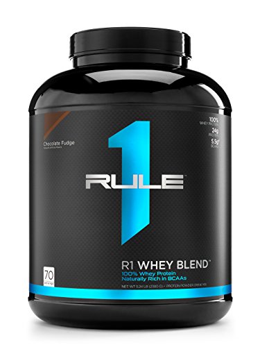 Rule 1 Proteins R1 Whey Blend, 68 Servings, Chocolate Fudge