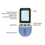 Lipid Test Meter Cholesterol Test Meter HDL LDL Triglycerides Cholesterol Monitor Meter kit Includes 10pcs Test Strips