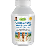 ANDREW LESSMAN Circulation & Vein Support for Healthy Legs 180 Capsules - High Bioactivity Diosmin, Butcher's Broom, Visibly Reduces Swelling & Discomfort in Feet, Ankles, Calves, Legs