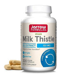 Jarrow Formulas Milk Thistle 150 mg - 30:1 Extract - Up to 200 Servings (Veggie Caps) - Silymarin Flavanoids - Antioxidant Supporting Liver Function & Glutathione Levels- Gluten Free - Vegan, 12 Packs