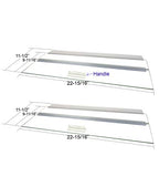 Glass Canopy Two Piece Set for Aquariums with Center Braces, (Tank with Center Brace, 48" L x 13" W)