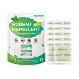 RibRave Mice Repellent for House, Natural Mice Repellent Pouches, Peppermint Oil to Repel Mice and Rats, Rodent-repelling Repellent Mouse Deterrent, 10 Packets