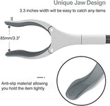 Jellas 2-Pack 32 Inch Grabber Reacher Tool with Magnetic Tip, Reacher Grabber with 360 Degrees Rotating Jaw, Grabber with Shoehorn for Elderly, Trash Picker Tool for Outdoor & Indoor (Grey)