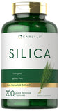 Silica Supplement Capsules | 200 Count | from Horsetail Extract | Non-GMO & Gluten Free | by Carlyle