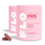 FLO PMS Vitamins for Women, 30 Servings (Pack of 2) - Proactive PMS Relief - Targets Hormonal Acne, Bloating, Cramps, & Mood Swings with Chasteberry, Vitamin B6, & Lemon Balm