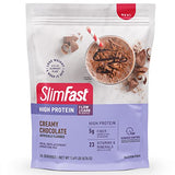 SlimFast High Protein Chocolate Bundle- 12 Count of Chocolate High Protein Meal Replacement Shakes (20g Protein) with 26 Servings of Chocolate High Protein Powder Mix (20g Protein)