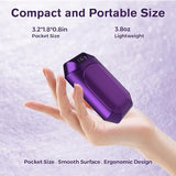 WARMHAND Hand Warmers Rechargeable,Electric Portable Heater 2 Pack,USB 2 in 1 Rechargeable Hand Warmer 3 Levels Quick Heat,Camping Hunting Golf Football Hand Warmers,Warm Gifts Men Women Kids(Purple)