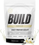 Outwork Nutrition Build Whey Protein Isolate - Perfect for Workout Recovery and Muscle Growth - Increase Protein Intake - Low Lactose, Gluten-Free, Energy Snack - 1.8lbs Delicious Vanilla Flavor