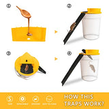 Mouse Trap Bucket Lid (4 Packs) - Flip Bucket Lid Mouse Trap, Humane Mouse/Mice/Rat Trap for Indoor/Outdoor/Garage/Patio