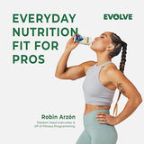 Evolve Plant Based Protein Shake, Chocolate Caramel, 20g Vegan Protein, Dairy Free, No Artificial Sweeteners, Non-GMO, 10g Fiber, 11oz, (12 Pack)