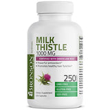 Bronson Milk Thistle 1000mg Silymarin Marianum & Dandelion Root Liver Health Support 250 Capsules