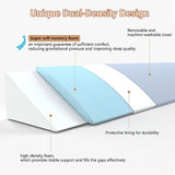 Vekkia Dual Density Bed Wedge Pillow/Mattress Gap Filler/Headboard Pillow/Pillow Wedge for Headboard Gap/Bed Gap Filler,Close Gap(0-6") Between Your Mattress and Headboard,Bed Without Headboard(Queen)