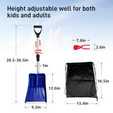 2 Pack Snow Shovel with Adjustable Handle for Kids Age 3+ & Parents Portable Kids Shovels for Digging Snow Beach,Garden Cleaning,Only 30 Sets!