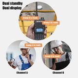 Retevis RT85 2 Way Radios Walkie Talkies Long Range, Walkie Talkies with Speaker Mic, High Power Two Way Radios, Manufacturing, Industrial, Worksite(4 Pack)