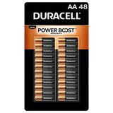 Duracell Coppertop Alkaline-Manganese Dioxide AA Battery, 1.5V, (Pack of 48)