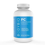 BodyBio Brain Supplement 300 Softgels - Pure Phospholipid Complex | Nootropics Booster | Enhance Focus, Brain Function, Cellular Repair Phosphatidylcholine for Increased Bioavailability