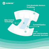 SUNKISS TrustPlus Adult Diapers with Maximum Absorbency, Disposable Incontinence Briefs with Tabs for Men and Women, Maximum Overnight Absorbency, Leak Protection, Small/Medium, 15 Count