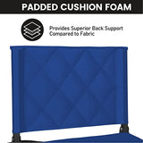 Sheenive Stadium Seats for Bleachers with Back Support, Blue, Padded, Portable, Foldable, 17.1 x 13.5 in