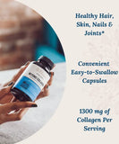 Live Conscious Beyond Collagen Multi Collagen Capsules - Types I, II, III, V & X - Hydrolyzed Blend with Biotin & Vitamin C for Hair, Skin, Nails 90 Capsules