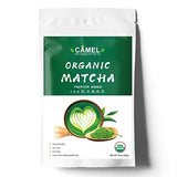 CAMEL Certified Organic Matcha Green Tea Powder Matcha Premium Culinary Grade 10 oz First Harvest Pure Matcha Powder Unsweetened Baking Latte Smoothies High in Antioxidant Detox Gluten Free Vegan