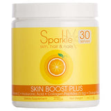 Sparkle Skin Boost Plus Verisol Collagen Peptides Protein Powder Vitamin C Orange Plus Supplement Drink, 8.1 oz