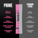 PRIME HYDRATION+ Sticks Strawberry Watermelon | Hydration Powder Single Serve Sticks | Electrolyte Powder On The Go | Low Sugar | Caffeine-Free | Vegan | 16 Sticks