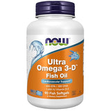 NOW Supplements, Ultra Omega 3-D™, Omega-3 Fish Oil + Vitamin D-3, Cardiovascular Support*, 90 Softgels