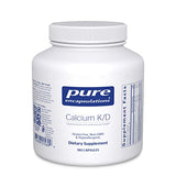 Pure Encapsulations Calcium K/D | Supplement for Bone Strength, Immune System, Colon, and Cardiovascular Health* | 180 Capsules