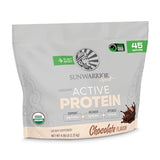 Sunwarrior Vegan Protein Powder USDA Organic | BCAA Sugar Free Gluten Free Non-GMO Dairy Free | Chocolate 4.96lbs | Sport Organic Active Protein