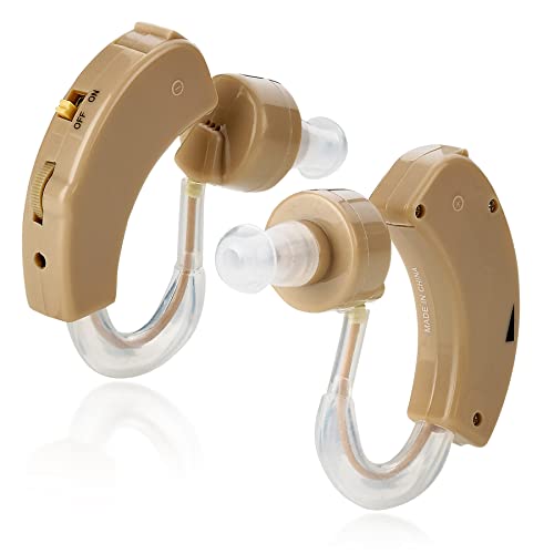 MEDca BTE Behind the Ear Sound Amplifier Super Mini Size Sound Enhancer For Better Hearing (Pair)