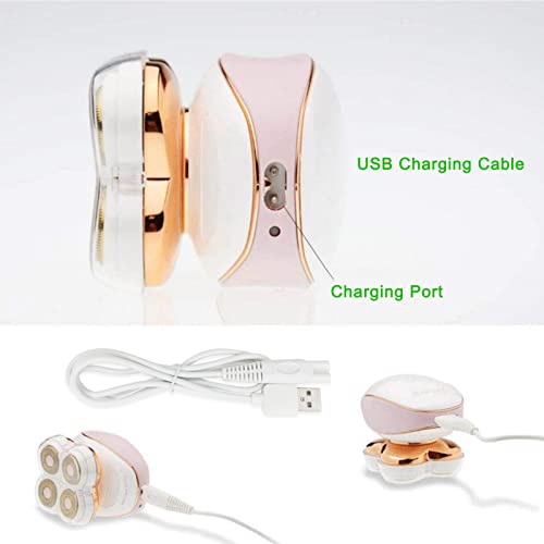 Charger Cord Replacement for Finishing Touch Flawless Legs Shaver, Women Electric Trimmer - 5V USB Power Cable (2-Pack, White)