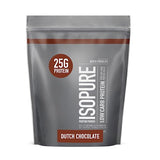 Isopure Dutch Chocolate Whey Isolate Protein Powder with Vitamin C & Zinc for Immune Support, 25g Protein, Low Carb & Keto Friendly, 14 Servings, 1 Pound (Packaging May Vary)