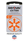 RAYOVAC WNS-emg-World Big Box Pack Extra Type 13 Hörgerätebatterien Zinc Air P13 PR48 ZL2, 60 Stück