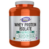 NOW Sports Nutrition, Whey Protein Isolate, 25 g With BCAAs, Unflavored Powder, 5-Pound