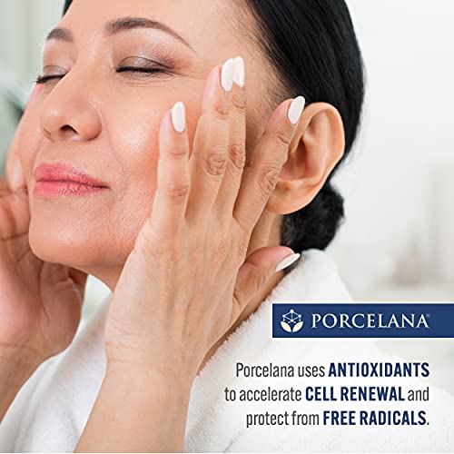 Porcelana Nighttime Cream - Fades Dark Spots, Acne Scarring, Melasma & Other Discoloration - Evens Facial Tone - Extreme Moisturizer with Vitamins & Antioxidants (3 oz, Pack of 1)