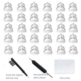 MiniFit Power Domes for Oticon Hearing Aids, 10mm Replacement Domes for Oticon Mini RITE Hearing Aids with Cleaning Brush Tools Kit and Carry Case (10mm)