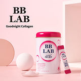 BB LAB Good Night Low Molecular Collagen Powder Stick Supplement, Halal Certified, Korean Marine Collagen, Fish Collagen Peptides, Vitamin C, Glycine, Fast Absorption, Mix Berry Flavor