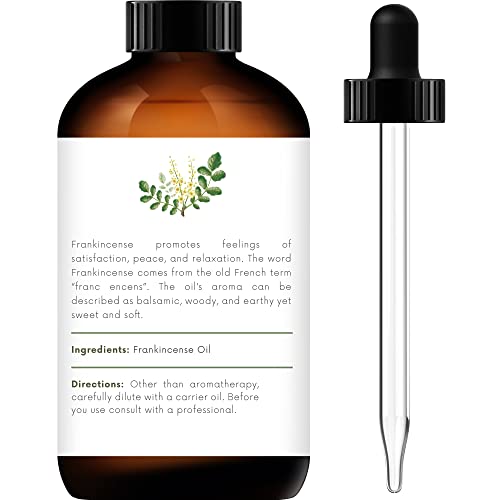 Handcraft Frankincense Essential Oil - 100% Pure & Natural - Premium Therapeutic Grade with Premium Glass Dropper - Huge 4 fl. Oz