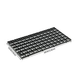 ALEGI 12 Pcs Aquarium Fish Tank Divider Plastic Egg Crate Aquarium Filter Bottom Tray Grid Isolation Board Partition Net Pane Separator (S 12pcs Black)