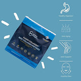Collagen Peptides Powder 5lb (80oz) Pouch - Clean Collagen® - Unflavored, Grass Fed, Paleo, Non GMO, Kosher - Highly Soluble Protein