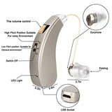 Mirasing M1 Rechargeable Hearing Aids for Seniors Adults,Rechargeable Mini Hearing Amplifiers to Aid and Assist Hearing Personal Sound Enhancer with Volume Control for Adults and Seniors (Pearl Grey) (M1&Right)